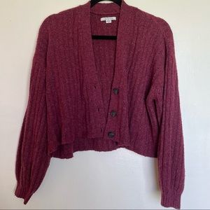 American Eagle Cropped Sweater Cardigan